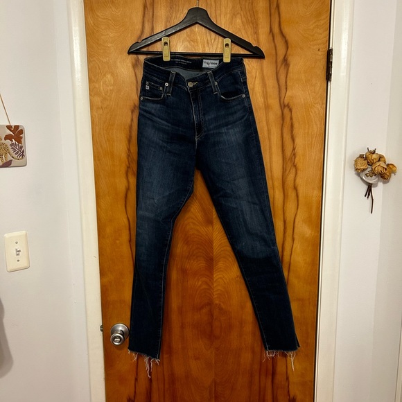 AG The Farrah High Waist Ankle Skinny Jeans (Mastic) - Picture 5 of 9